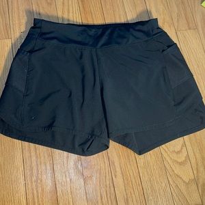 Athleta Girl Black Record breaker three inch shorts  . Size Large/12
